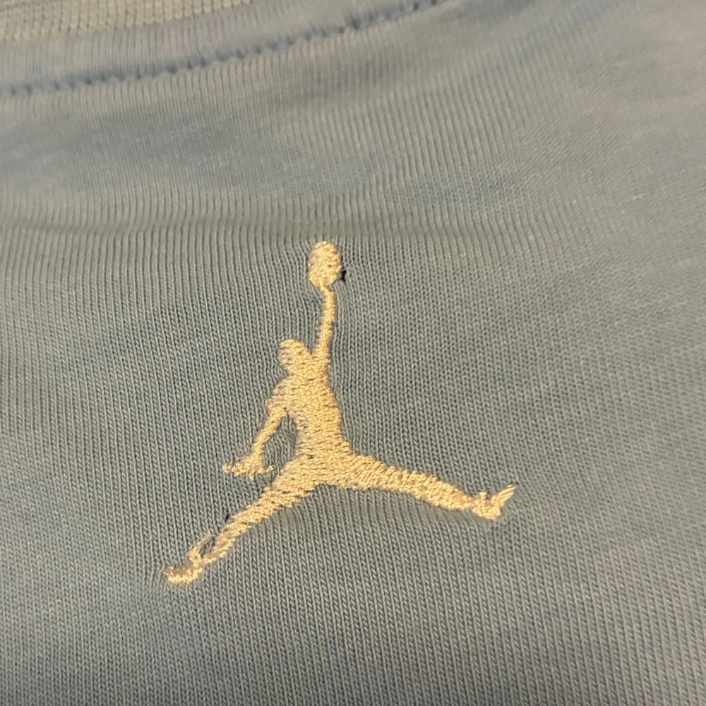 Vintage Nike Air Jordan Michael Jordan AOP Graphic T Shirt Blue Mens Large Rare